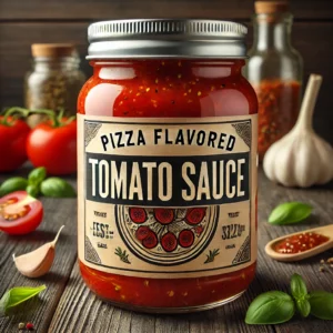 Image de sauce tomate aromatisée pour pizza